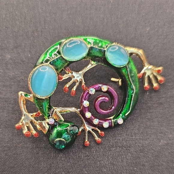 Jewelry - Colorful Lizard Brooch